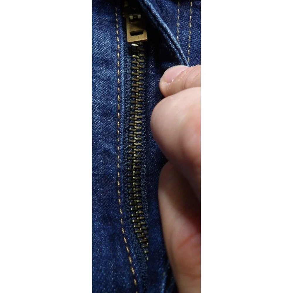 Levi's 513 Slim Straight Jeans Cotton Stretch Men W34xL32 Blue Medium Wash Denim